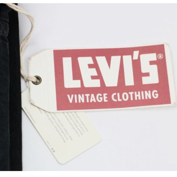 Levi's 505 W38 L34 1967 Vintage Clothing LVC Selvedge Men's Jeans Black New - Picture 4 of 15